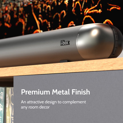 i-box Soundbar teleriseadmetele, Dolby Surround Soundi, Bluetoothi, AUX-i, HDMI ARC-i ja USB-ga teleritele mõeldud helisüsteem arvutikõlarite, muusika, filmide, monitori ja kodukino jaoks, stereokõlaritega