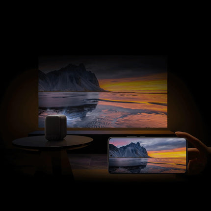 Xiaomi nutiprojektor L1 Pro - Full HD 1080p, autofookus ja Keystone, Netflix ja Google TV, Dolby Audio, 120-tolline ekraanisuurus, 400 luumeniga LED, vaikne ≤30dB, kompaktne, 2 kg, HDMI ja Bluetooth