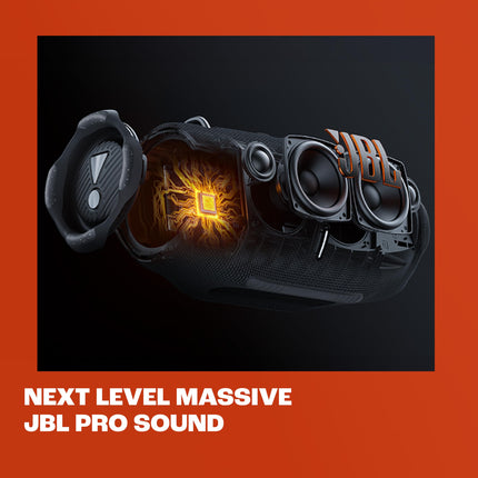 JBL Xtreme 4 Music Box in Black – Portable Bluetooth Speaker with Deep Bass, AI Sound Boost and Integrated Power Bank – Waterproof and Dustproof – 24 Hour Playtime