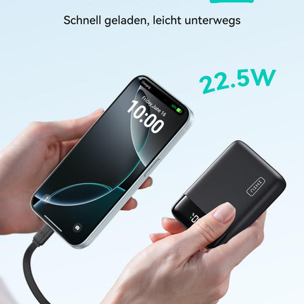INIU Power Bank, 20000mAh Mini Size 22.5W Power Bank Small But Powerful (USB C In &amp; Out), PD3.0 QC4.0 External Cell Phone Battery Pack with Flashlight, Compatible with iPhone 16 15 14 13 Pro Max Samsung S24, iPad etc.