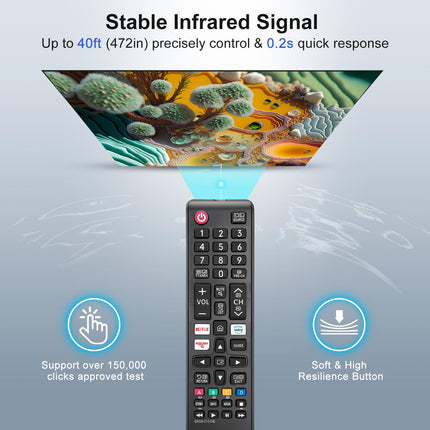 2 universaalset kaugjuhtimispulti kõikidele Samsungi teleritele. The Frame Curved Solar Crystal UHD LED HDTV Neo QLED 3D 4K 8K nutiteleri asenduspult Samsungi kaugjuhtimispuldile, originaal BN59-01315B.