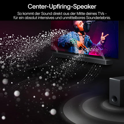 LG DS77TY 3.1.3 Dolby Atmos heliriba (400W) juhtmevaba subwooferiga (eARC, HDMI, optiline, Bluetooth) [2024], must