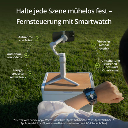 DJI Osmo Mobile 6 stabilisaator iPhone'ile ja Androidile, 3-teljeline mobiiltelefoni stabilisaator, sisseehitatud pikendusvarras, objekti jälgimine, kaasaskantav ja kokkupandav, vlogimise stabilisaator, YouTube TikTok
