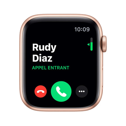 Apple Watch Series 5 44mm (GPS) - Gold Aluminum Case with Sand Pink Sport Band (Refurbished)