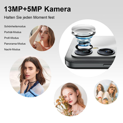 Blackview A52 Pro (12GB+128GB) nutitelefon ilma lepinguta, 5180mAh 90Hz/6.52" HD+ Android 13 mobiiltelefon, soodne, 13MP+5MP kaamera, kaheksatuumaline/sõrmejäljelugeja/3.5mm pesa/GPS/kahe SIM-kaardiga 4G SIM-kaardivabad mobiiltelefonid
