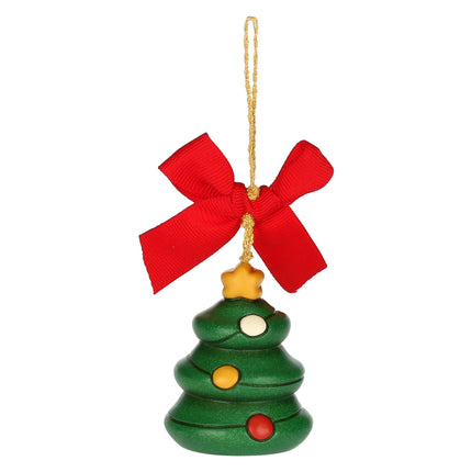 THUN - Christmas decoration Christmas tree made of ceramic, small, 4.4 x 4.1 cm, height 5.4 cm
