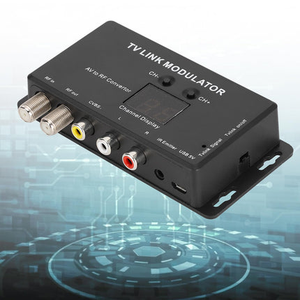 Gugxiom RF HDMI modulaator, HDMI-adapter, UHF modulaator, TV lingi modulaator, UHF modulaator, modulaator AV-RF muundur, IR-pikendus, RF-modulaator telerile, TM70 UHF TV link