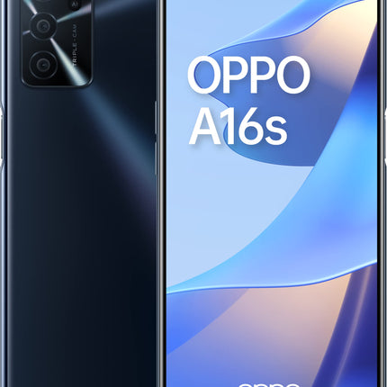 Oppo A16s 64GB must kahe SIM-kaardiga telefon