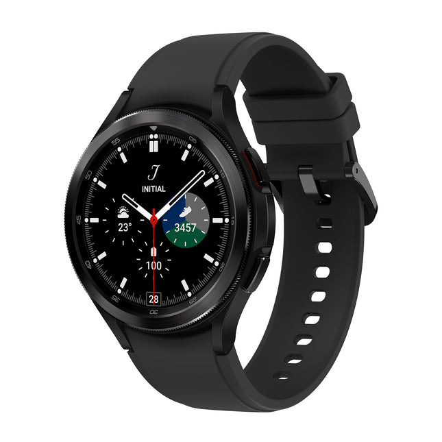 Samsung Galaxy Watch4 Classic, ümar Bluetooth nutikell, Wear OS, pöörlev raam, fitnesskell, aktiivsusmonitor, 46 mm, must, sisaldab 36-kuulist tootjagarantiid [välja arvatud Amazonis]