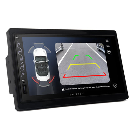 VALTRON RX-820HD 2-DIN multimeedia autoraadio, 7-tolline puutetundlik ekraan, juhtmevaba Android Auto ja CarPlay, USB, Bluetooth, tipptasemel tuuner, 16-ribaline graafiline ekvalaiser, must, tahavaatekaamera (SET1)