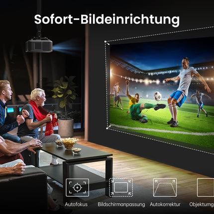 Yaber K3 nutiprojektor 【1600 ANSI ja Google TV ning heli JBL-ilt】 Päevavalgusprojektor WiFi 6 ja Bluetoothiga, mobiilne projektor kodukino ja õue jaoks, automaatne pildi reguleerimine, Netflix ja üle 7000 rakenduse (hõbehall)