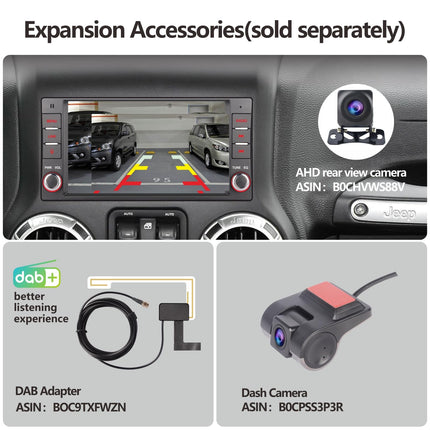 YZKONG ühilduv traadita Carplay Android Auto Jeep Chrysleri, Chevrolet Compassi, Patrioti, JK ​​Dodge HiFi heli puutetundliku ekraaniga, suure jõudlusega raadioekraaniga autostereo vastuvõtja BT FM/RDS
