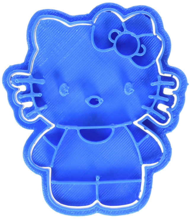 Lõikur Hello Kitty Entera küpsisevorm, plastik, sinine, 8x7x1,5 cm