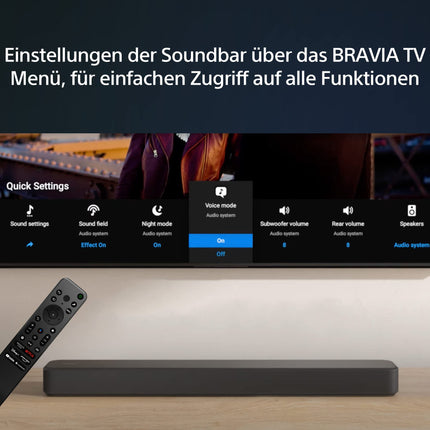 Sony HT-S2000 väike ja kompaktne 3.1-kanaliline Dolby Atmos heliriba telerile Bluetoothiga