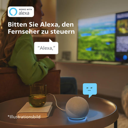 Philips 50PUS7609 4K LED nutiteler - 50-tolline ekraan pikslitäpse Ultra HD Titan OS platvormi ja Dolby Atmos heliga. Ühildub Alexa ja Google Assistantiga - antratsiithall