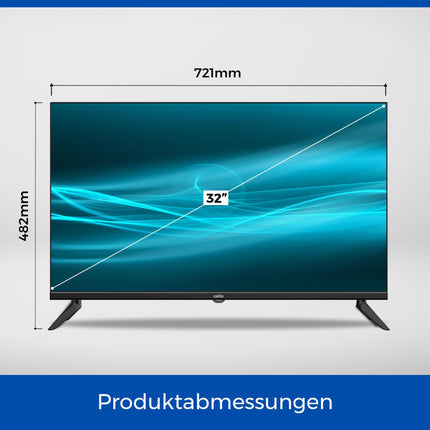 Cello C3224WSF Trav 32-tolline SMART/DVD matkateler integreeritud DVD-mängijaga, raamita, kolmekordse tuuneriga, Bluetoothiga, WebOS-iga LG-lt, ideaalne matkaautodele, veoautodele [2024]