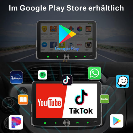 DAB+ Android autoraadio 1Din juhtmevaba CarPlay juhtmevaba Android autoraadio ekraaniga 7-tolline 4G+64G Car Play ekraan puutetundlik monitor Bluetooth FM/AM RDS WiFi GPS Navi SWC EQ 1 Din