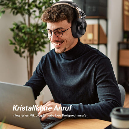 OneOdio Bluetooth kõrvaklapid kõrva peale, 72 tundi HiFi stereo juhtmevabad kõrvaklapid 6,35 mm ja 3,5 mm pistikuga stuudio DJ mobiiltelefoni PC AMP jaoks - kuldne