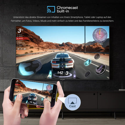 Antteq QLED 4k Smart TV 43 inch (TV 109cm), HDR, Frameless, Google APP Store (10000+ APPs), Bluetooth Voice Assistant, WiFi 2.4G/5G