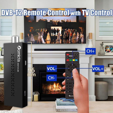 Romicta DVB-T2 vastuvõtja 2025 ja kaabelvastuvõtja DVB-C - H.265 HEVC FTA Full HD PVR, USB, HDMI, digitaalne maapealne TV tuuner, Full HD 1080p kõrglahutusega digitaalne vastuvõtja
