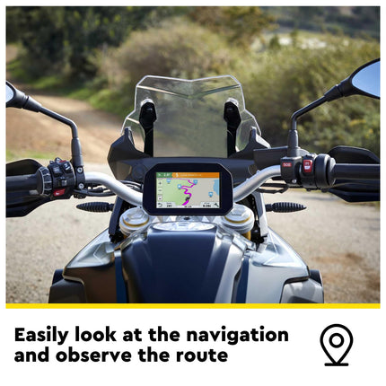 SWAWIS mootorratta GPS-navigatsioonihoidik, 12–16 mm lenkstangi külge kinnitatav mobiiltelefonihoidik, modifikatsioonitarvik, mis ühildub BMW R1200GS LC ADV R1250GS S1000XR CRF1000L-ga