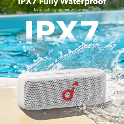 Soundcore Select 2S, portable Bluetooth speaker with 20W stereo sound, BassUp™ technology, 16h playback, wireless stereo pairing and IPX7 water protection (Refurbished)