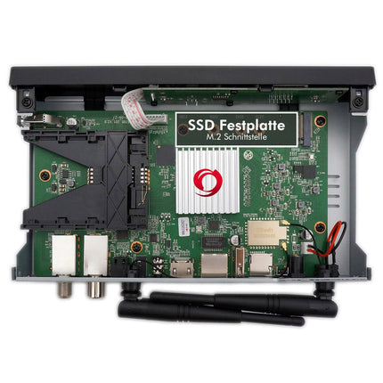 OCTAGON SF8008 UHD 4K Supreme kombovastuvõtja + NONIC HDMI-kaabel, satelliit-, kaabel- ja DVB-T2-vastuvõtja, E2 Linux ja Define operatsioonisüsteem, PVR-salvestusfunktsiooniga, M.2 M-võti, gigabiti LAN, kaardilugeja, WLAN WiFi