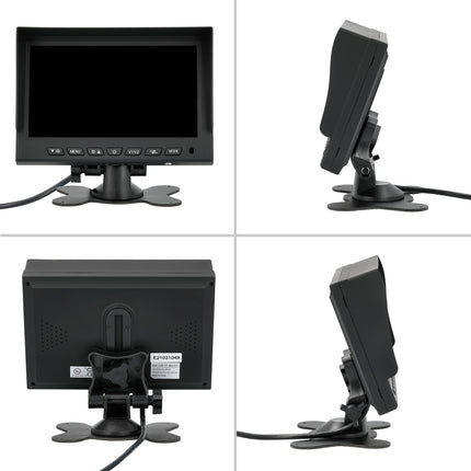 VSG24 13114 – 7“ professional van reversing monitor, TFT monitor including accessories, e-approval, distance lines, 12-24 V