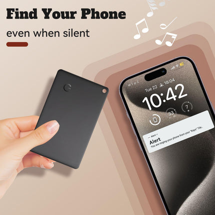 Qoosea Air Tag Card Slim, laetav rahakotiotsija (ainult iOS), ühildub Apple'iga võtmeotsija, rahakoti jälgija, reisikohvri ja passi jaoks (Androidi ei toetata)