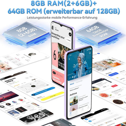 OUKITEL C57S Android 14 nutitelefon ilma lepinguta 4G - 8GB+64GB/128GB mobiiltelefon odav, kaheksatuumaline, 6,52-tolline HD+, 4300mAh mobiiltelefon ilma lepinguta, 4G kolmekordne SlM SIM-kaardivaba mobiiltelefon 2-aastane garantii - must