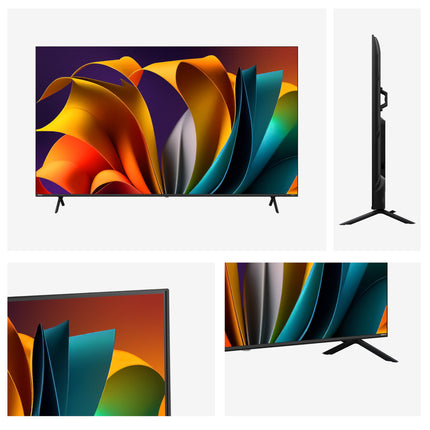 Hisense 85E6NT 214,78 cm (85 tolli) televiisor, 4K UHD nutiteler, Precision Colour, HDR, Dolby Vision, 60 Hz, kolmekordne tuuner DVB-C/S/S2/T/T2, WiFi, HDMI 2.1, Bluetooth, sisseehitatud Alexa, must, [2024]