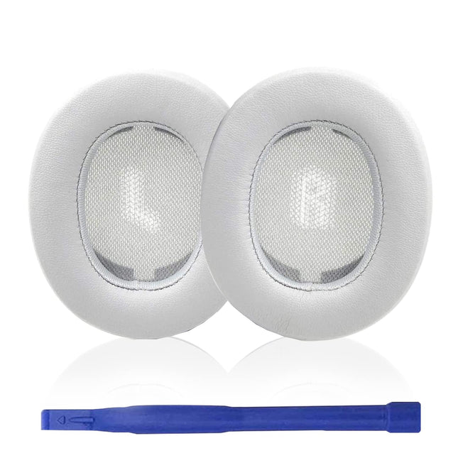 Aiivioll Replacement Ear Pads Compatible with JBL E55BT Headphones Earpads Headset Ear Cushion Protein PU Leather Earpads Repair Parts (Gray)