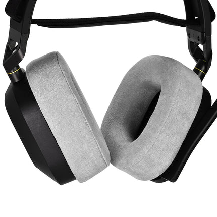 HS80 RGB Thicker Replacement Ear Pads - Replacement Ear Pads Compatible with Corsair HS80 RGB Wireless Headphones (Gray Fabric)