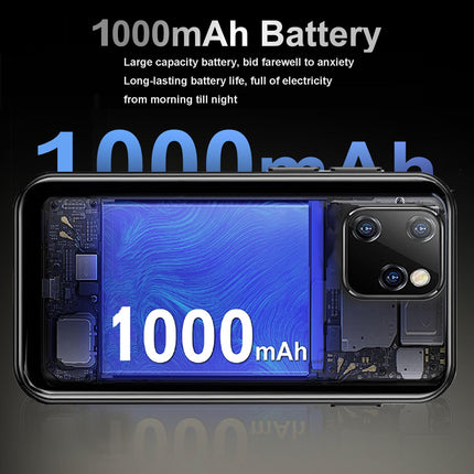 Hipipooo väike minitelefon, lukustamata 3G kahe SIM-kaardiga nutitelefon, 2,5-tolline 1000mAh Android 8.1 lastetelefon, 2 GB + 16 GB (XS11-must)
