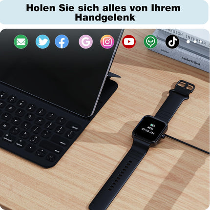 Nutikell meestele ja naistele telefonifunktsiooniga, integreeritud Alexaga - fitnessikell 100+ spordirežiimiga - 1,8-tolline käekell ja IP68, sammulugejaga kell Androidile ja iOS-ile koos pulsimõõtjaga, SpO2, stressi ja une jälgimisega