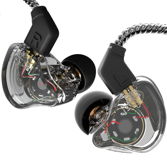 Yinyoo CCZ Melody kõrvasisesed kõrvaklapid, juhtmega kõrvaklapid ilma mikrofonita, kõrvamonitorid, IEM HiFi bass 1DD 1BA-ga, kõrvauimedega, 4N OFC-kaabel muusikutele, lauljatele