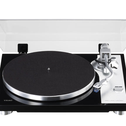 Teac TN-4D-SE analoog otseülekandega plaadimängija (SAEC toonarm, valatud alumiiniumist plaat, integreeritud phono EQ võimendi) must