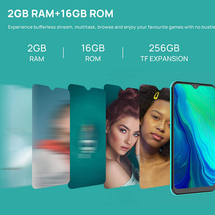 DOOGEE X93 3G nutitelefon ilma lepinguta, soodne, 6,1-tolline Waterdrop HD+ ekraan, Android 10 DUAL SIM mobiiltelefon, neljatuumaline 2GB RAM 16GB ROM, 8MP kolmekordne kaamera, GPS, näotuvastus 4350mAh aku, sinine