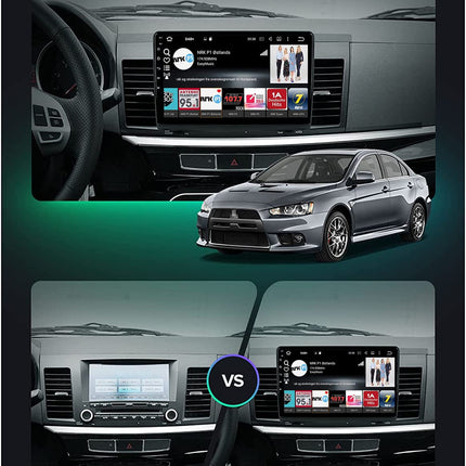 YUNTX [4GB+64GB] Android 14 autoraadio Mitsubishi Lancerile (2008-2016) - [sisseehitatud CarPlay/Android Auto/DSP/GPS] - 10.1" IPS 2.5D kaamera + mikrofon - DAB/peegliühendus/Bluetooth 5.0/360 kaamera/roolijuhtimine