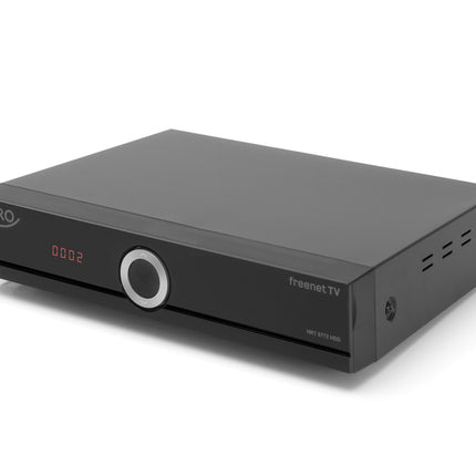 Xoro HRT 8772 kõvakettaga Full-HD DVB-T2 vastuvõtja (HEVC H.265 kaksiktuuner, Irdeto varjatud CA tasuta TV jaoks, ilma SATA kõvakettata FP pesas, HDMI, USB PVR valmis, S/PDIF optiline, MiniSCART, 12V) must