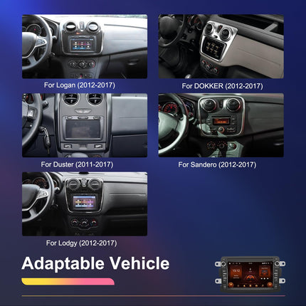2G+64GB Android 13 CAMECHO autoraadio Renault Daciale koos navigatsiooni, Carplay ja Android Auto juhtmevaba süsteemiga, topelt-DIN-pesaga, 8-tollise ekraaniga, RDS/FM MirrorLink Bluetooth DSP+AHD tahavaatekaameraga