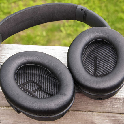 Kõrvapadjad Bose QuietComfort 35 ii jaoks, kvaliteetsed vahetuspadjad Bose QuietComfort 35 (QC35) kõrvaklappidele, vahetuskõrvapadjad, mis ühilduvad Bose QuietComfort 35 II QC35 II kõrvaklappidega (mustad)