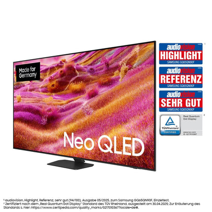 Samsung Neo QLED 4K QN90F 65-tolline (163 cm) mini-LED-teler, UHD-teler, NQ4 AI Gen3 protsessor, peegeldusvaba, Neo Quantum HDR+, 4K Upscaling Pro, Dolby Atmos, Knox Security, Samsung Vision AI nutiteler (2025)