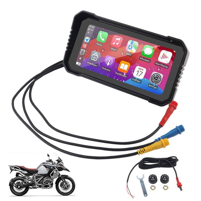 BONRYAN W603B mootorratta CarPlay ekraan BMW R1200GS R1250GS S1000XR mootorrattale kaasaskantav CarPlay ja Android Auto 6,25-tollise kaasaskantava Carplay/Android Auto GPS-navigatsiooniga mootorrattale