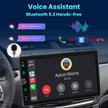 Alondy autoraadio 1Din 10,4-tollise pööratava ekraaniga, ühildub [juhtmevaba] Apple CarPlay/Android Auto Bluetoothi, USB AUX SD tahavaatekaamera AM/FM/RDS raadioga