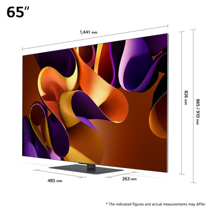 LG OLED65G49LS televiisor 65" (165 cm) OLED evo televiisor (α11 4K tehisintellektiga protsessor, webOS 24, Dolby Vision, kuni 120 Hz) [mudeliaasta 2024]