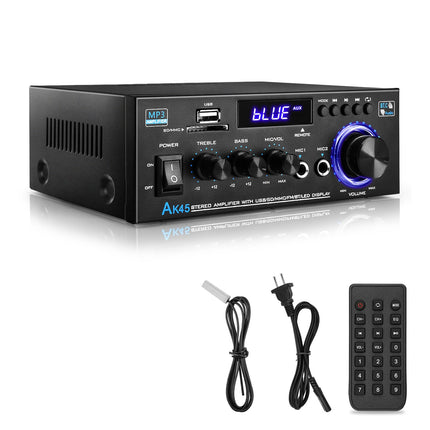 Hifi võimendi - KKMOL stereovõimendi, AK45 mini Bluetooth-raadio ja helivõimendi vastuvõtja, Wiimp võimendi, 12V/220V 400W 2 kanaliga digitaalne võimsusvõimendi, helivõimendi USB, SD-kaardi ja kaugjuhtimispuldiga