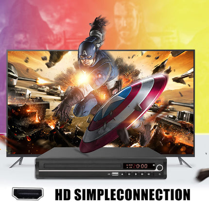 VATI DVD Player for TV, Region-Free HDMI DVD Player for Smart TV, Supports 1080P Full HD with HDMI Cable, Remote Control, USB Input