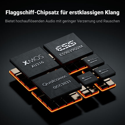 Fosi Audio ZD3 lauaarvuti DAC eelvõimendi, täielikult tasakaalustatud DA konverter ES9039Q2M-iga koduse stereo võimendi jaoks, TV HDMI ARC/Bluetooth/USB/optilised/koaksiaalsisendid, XLR/RCA väljundid koos kaugjuhtimispuldiga
