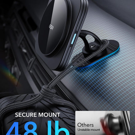 ESR 15W Magsafe'i autohoidikule laadimisfunktsiooniga, mobiiltelefonihoidiku autolaadija, magnetiline juhtmevaba telefonihoidik autosse laadimisfunktsiooniga iPhone 16/15/14/13/12 seeriale, Galaxy S25 seeriale, kiirlaadimine